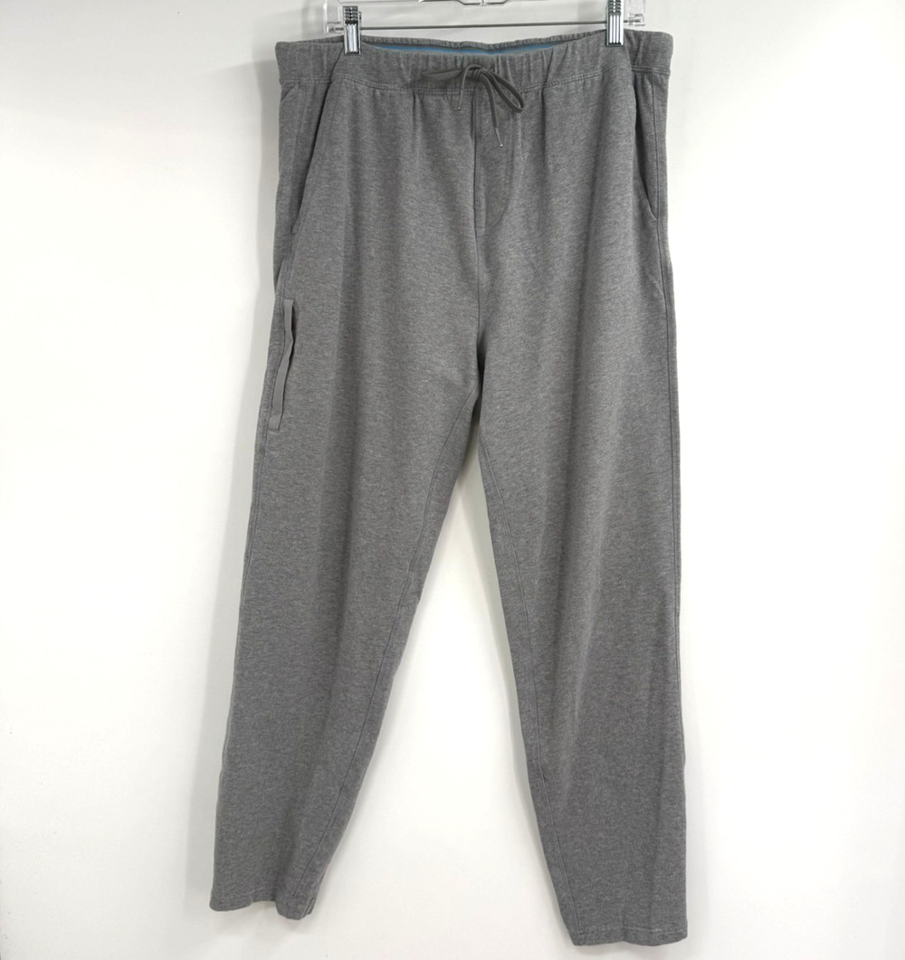 Mack Weldon Ace Jogger Pants Mens XL Gray Heather Sweatpants Pull On Zip Pocket